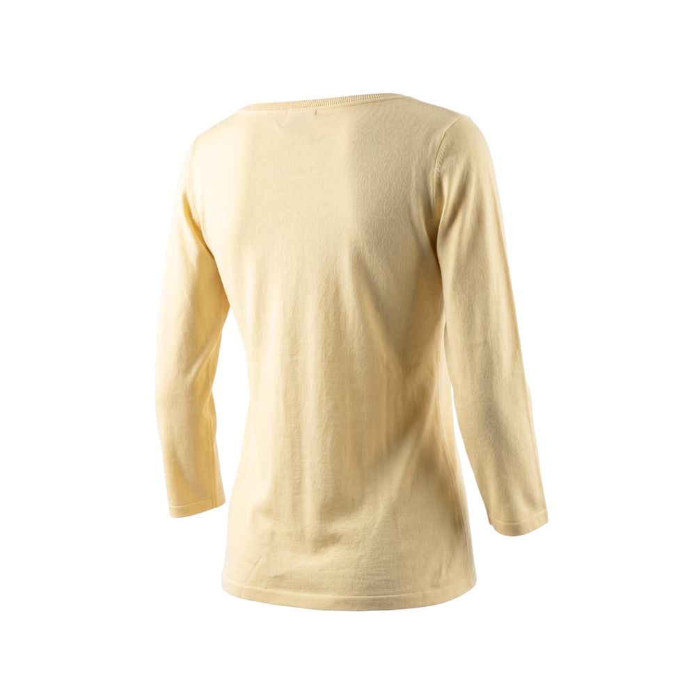 Malo Yellow Silk Women Sweater XS