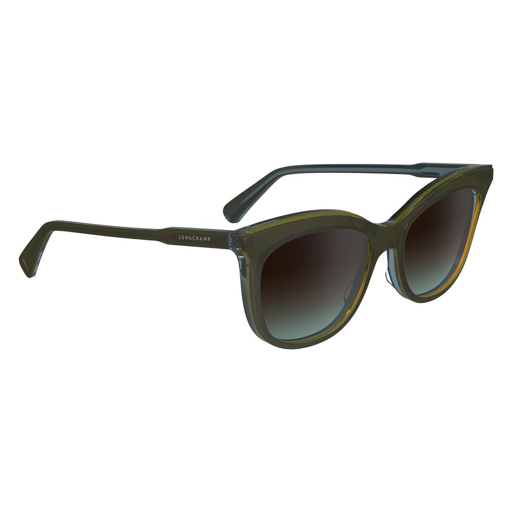 Longchamp Bicolor Acetate Sunglasses LO738S5318310 Green 53/18/140 mm