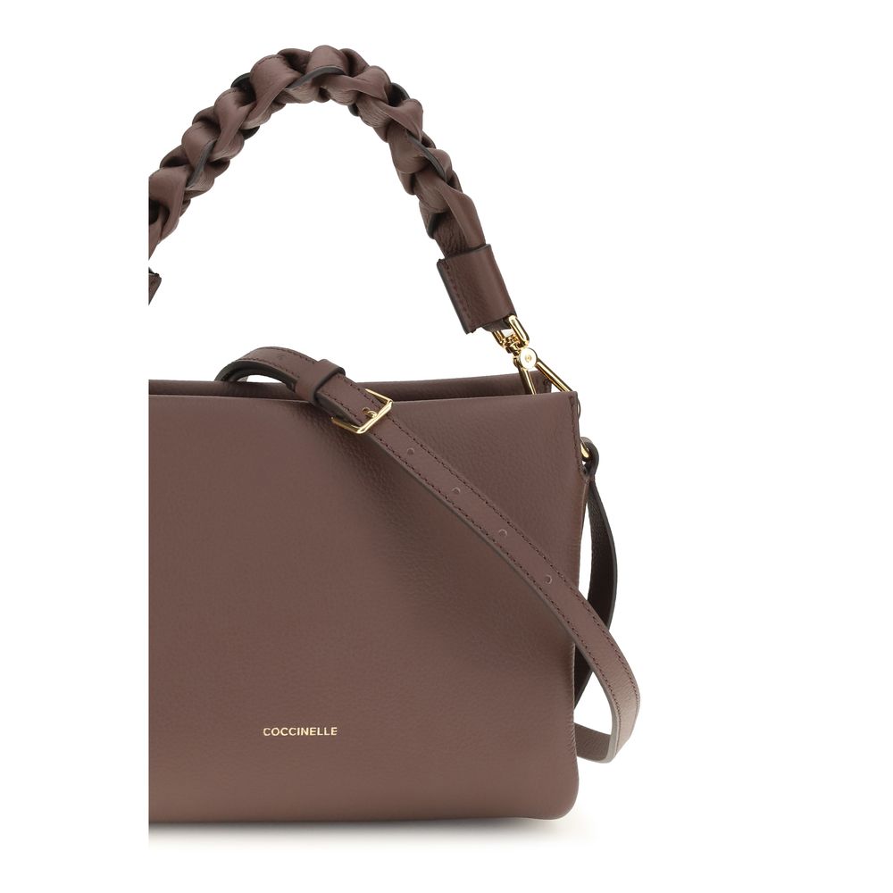 Coccinelle Calf Leather Small Boheme Grana Double Handbag