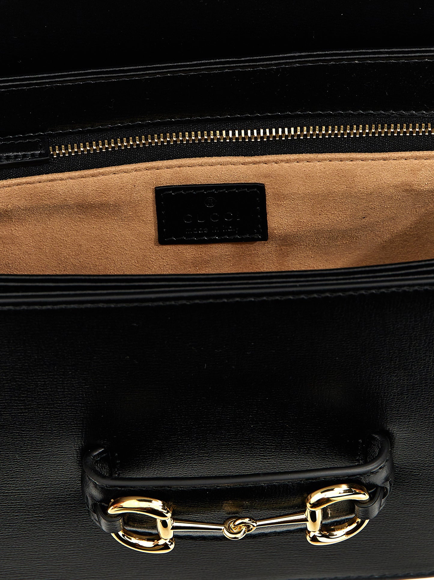 Gucci Horsebit 1955 Black Leather Shoulder Bag