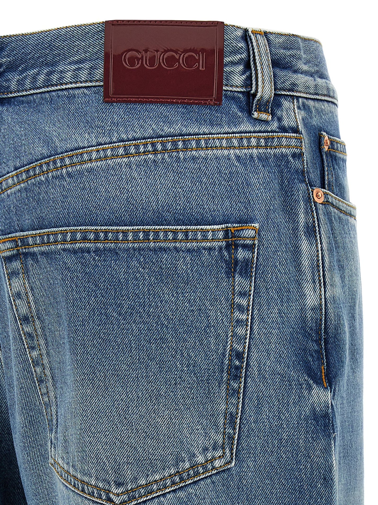 Gucci Boyfriend Jeans in Blue Cotton