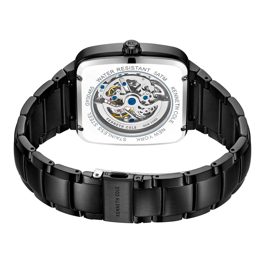 Kenneth Cole Men's Black Stainless Steel Automatic Watch