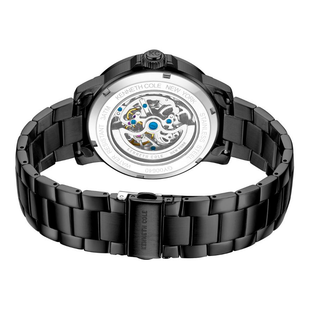 Kenneth Cole Men’s Automatic Dress Watch, Grey Stainless Steel