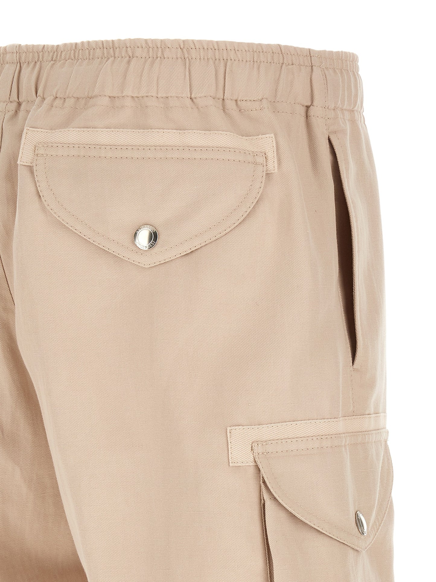 Brunello Cucinelli Beige Linen Bermuda Shorts