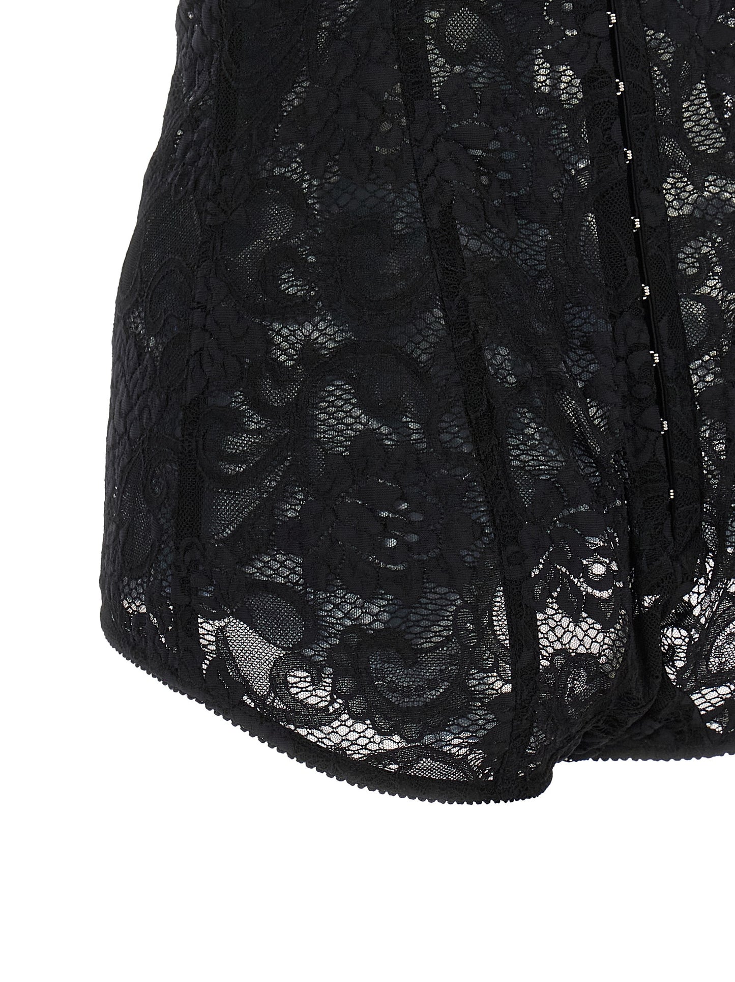 Dolce & Gabbana Black Polyamide Bodysuit IT42