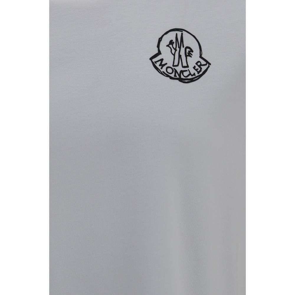Moncler White Cotton T-Shirt - XL