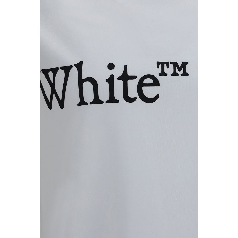 Off-White Bookish Scarf T-shirt White Cotton Regular Fit