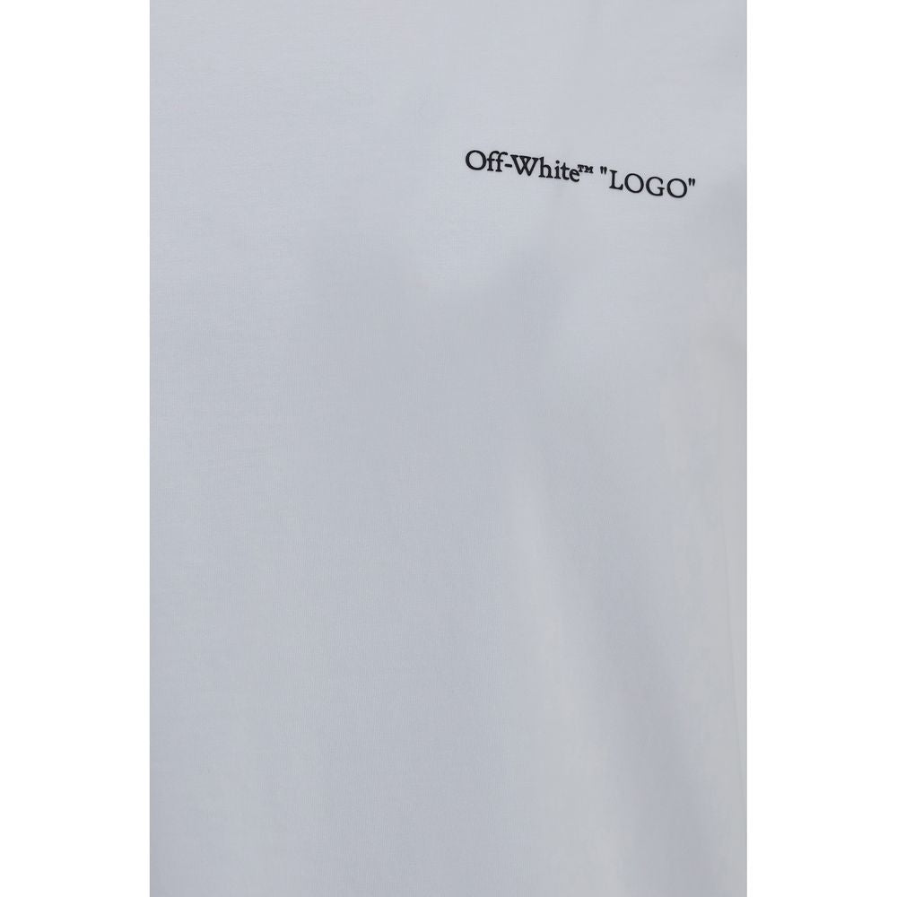 Off-White Logo Quote T-Shirt White Cotton Regular Fit