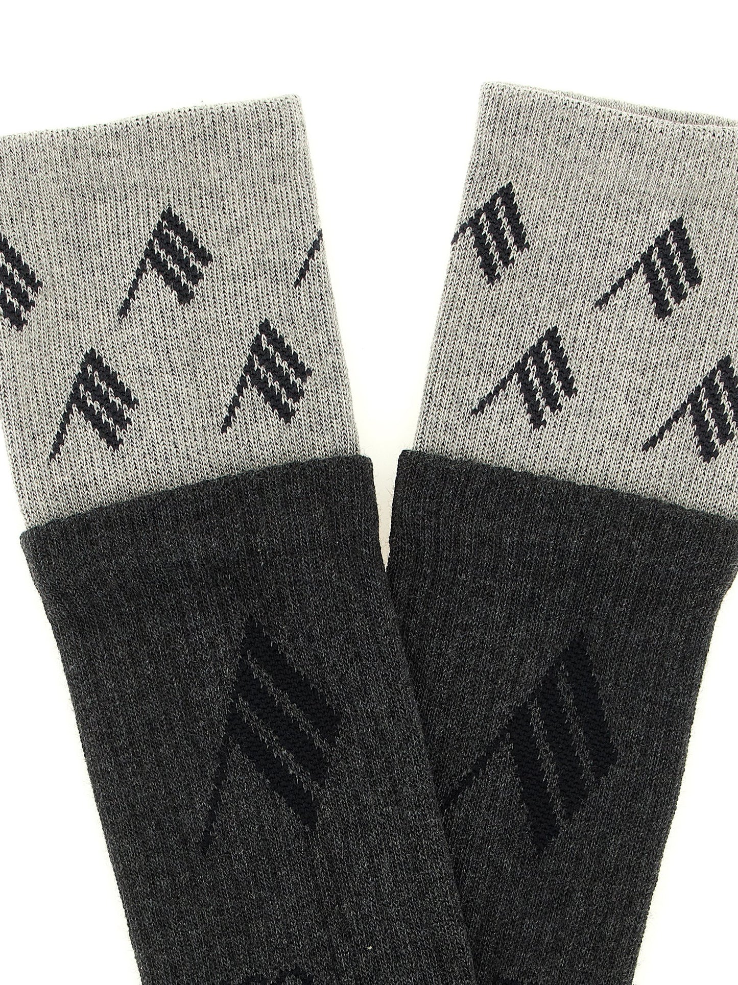 The Attico Gray Cotton Socks S-M