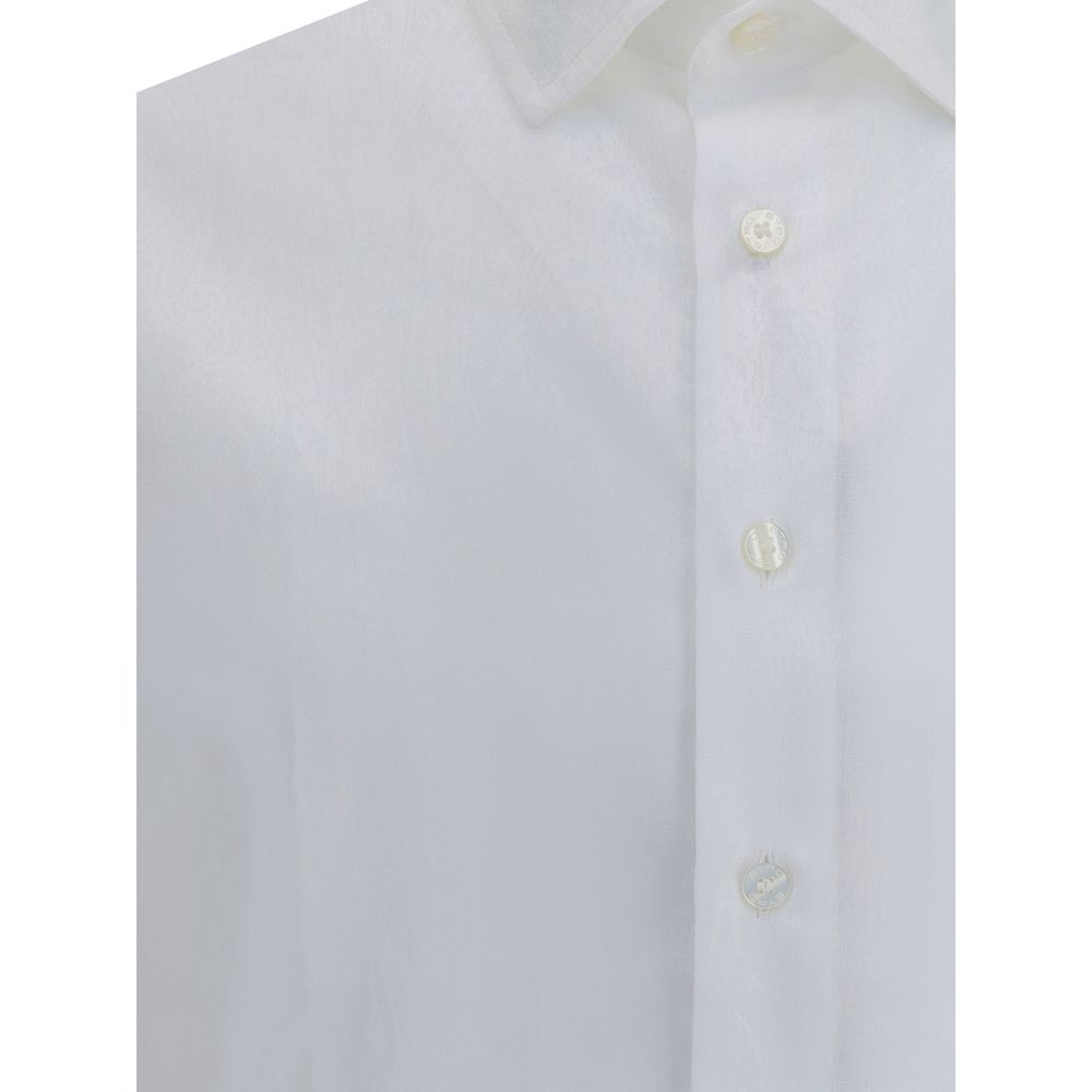 Etro White Cotton Roma Shirt