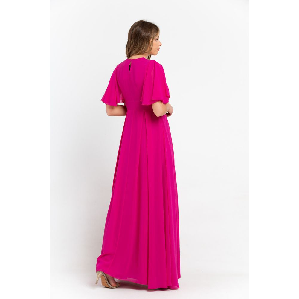 Trussardi Fuschia Pink Maxi Dress