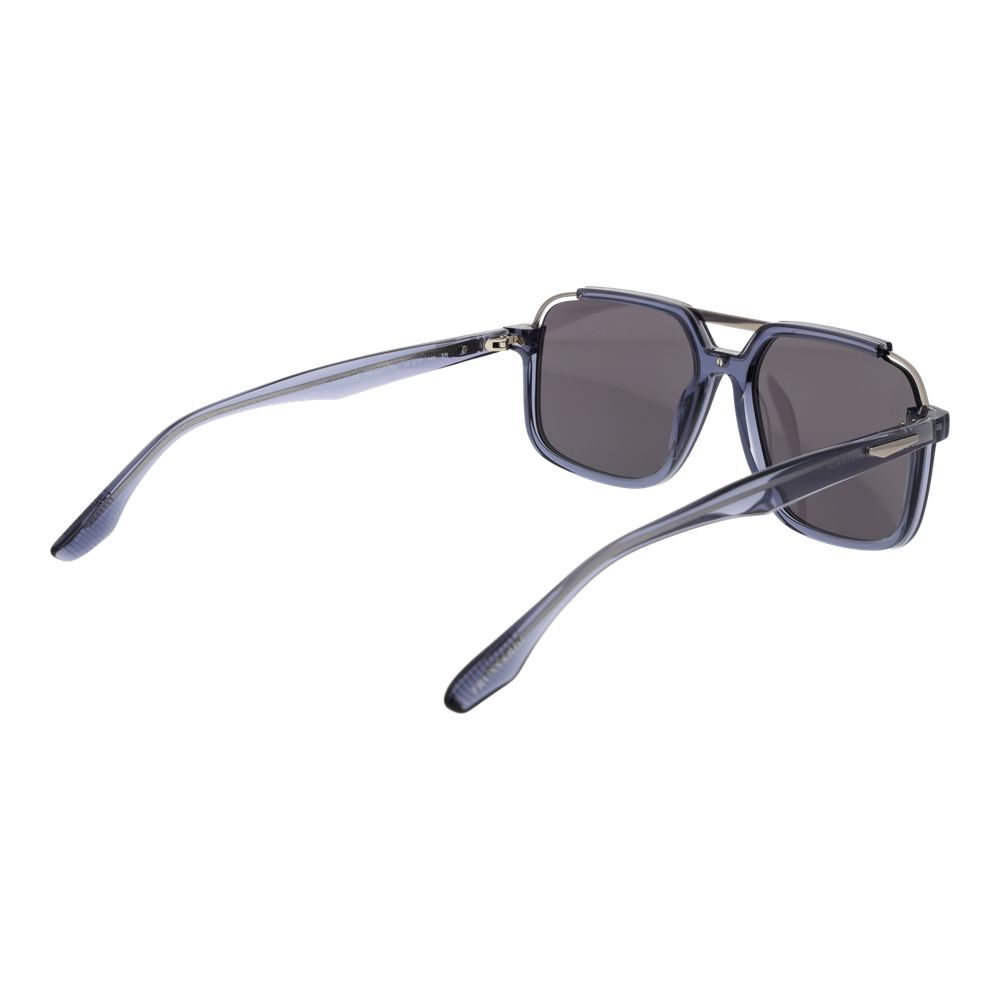 Trussardi Men's Sunglasses – Blue Acetate & Stainless Steel, Grey Lenses