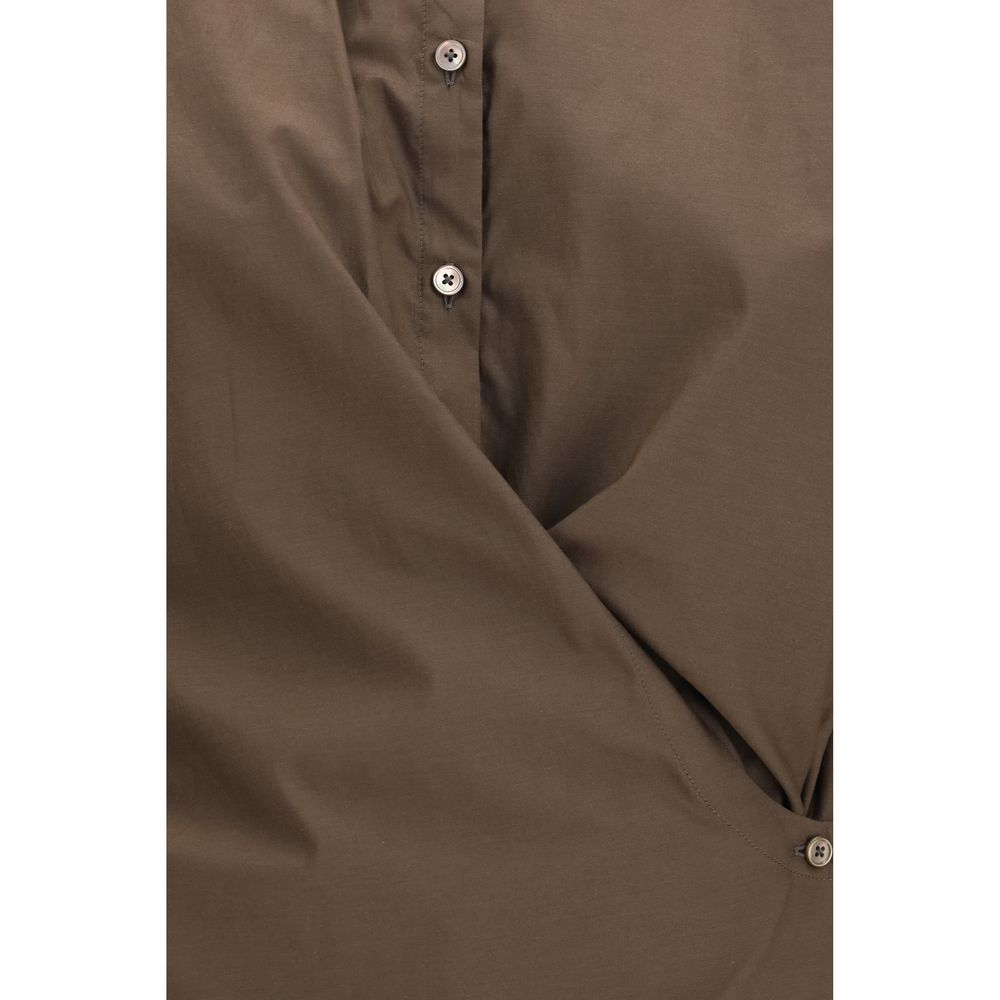 Lemaire Brown Cotton Shirt IT36 | XS, IT38 | S, IT40 | M