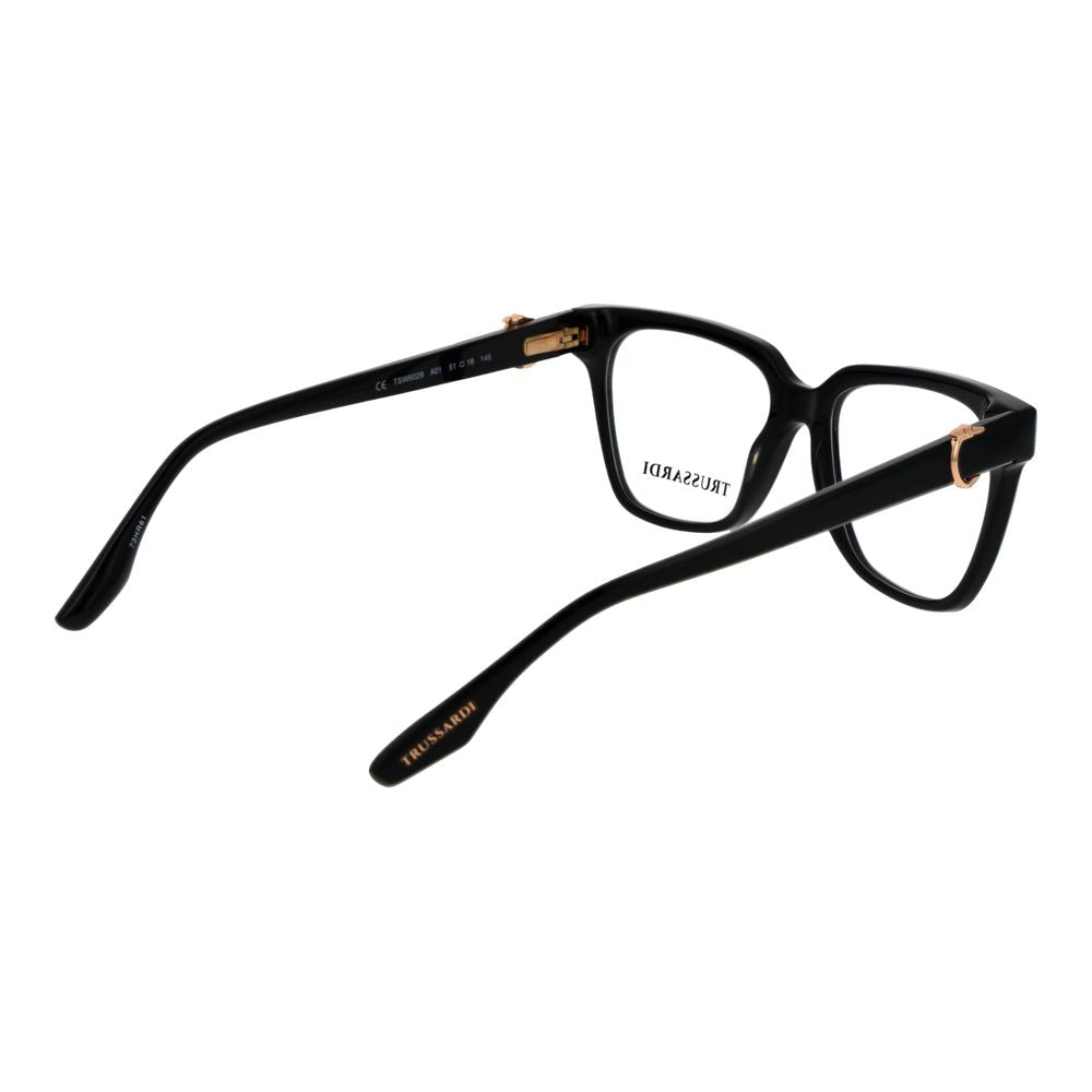 Trussardi Women’s Optical Glasses – Black Square Frame, 51mm