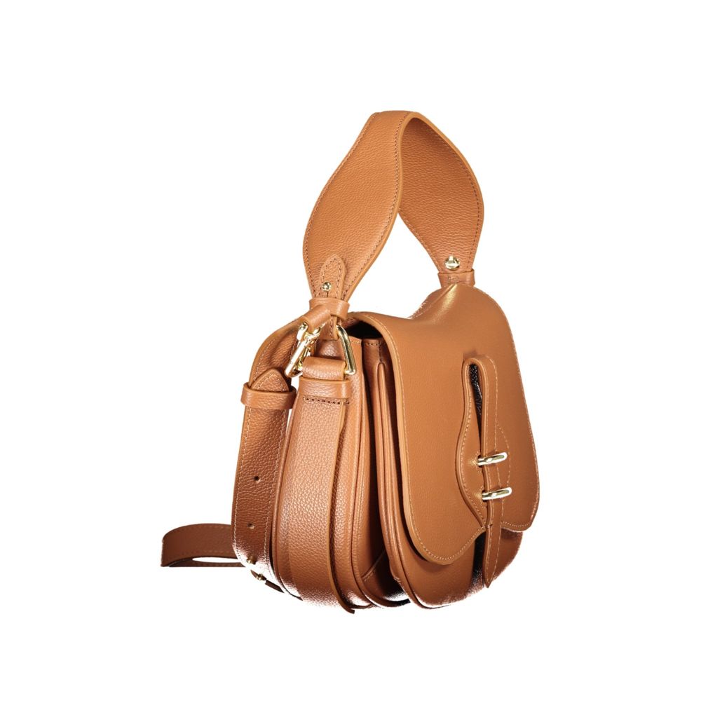 Coccinelle Brown Leather Handbag - MAVERY BAG