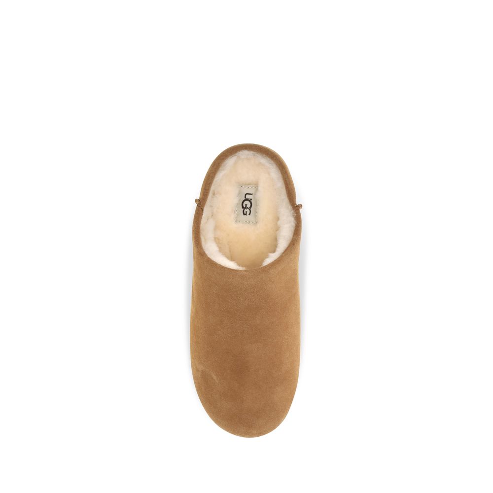 UGG Elea Slip-On Mules Beige Leather EU36/US6 to EU41/US11