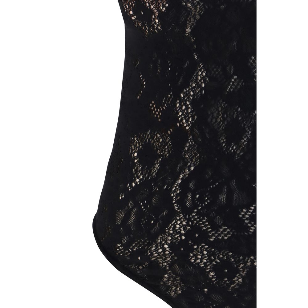 Wolford Black Infinite Rose Bodysuit