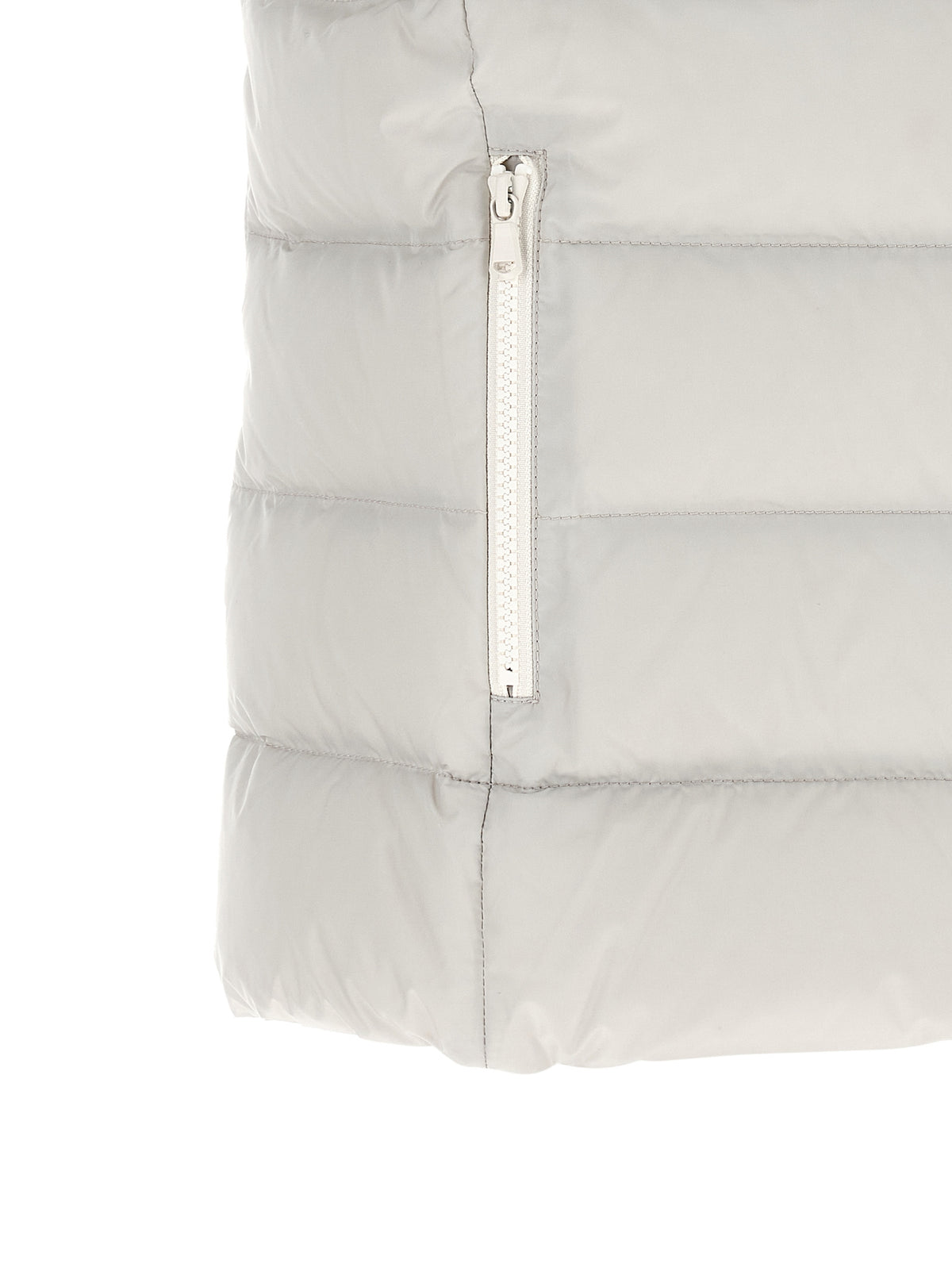 Brunello Cucinelli Gray Polyester Sleeveless Jacket