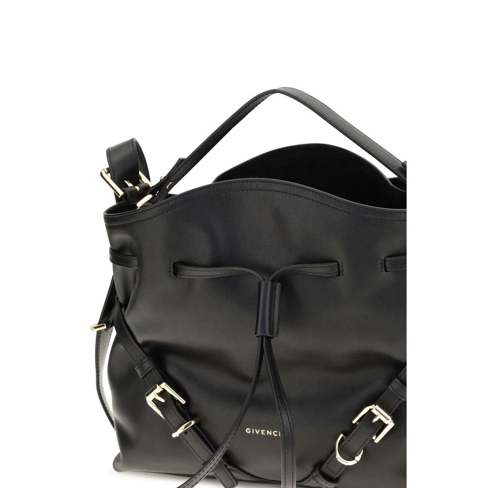 Givenchy Black Calf Leather Bos Taurus Bucket Bag