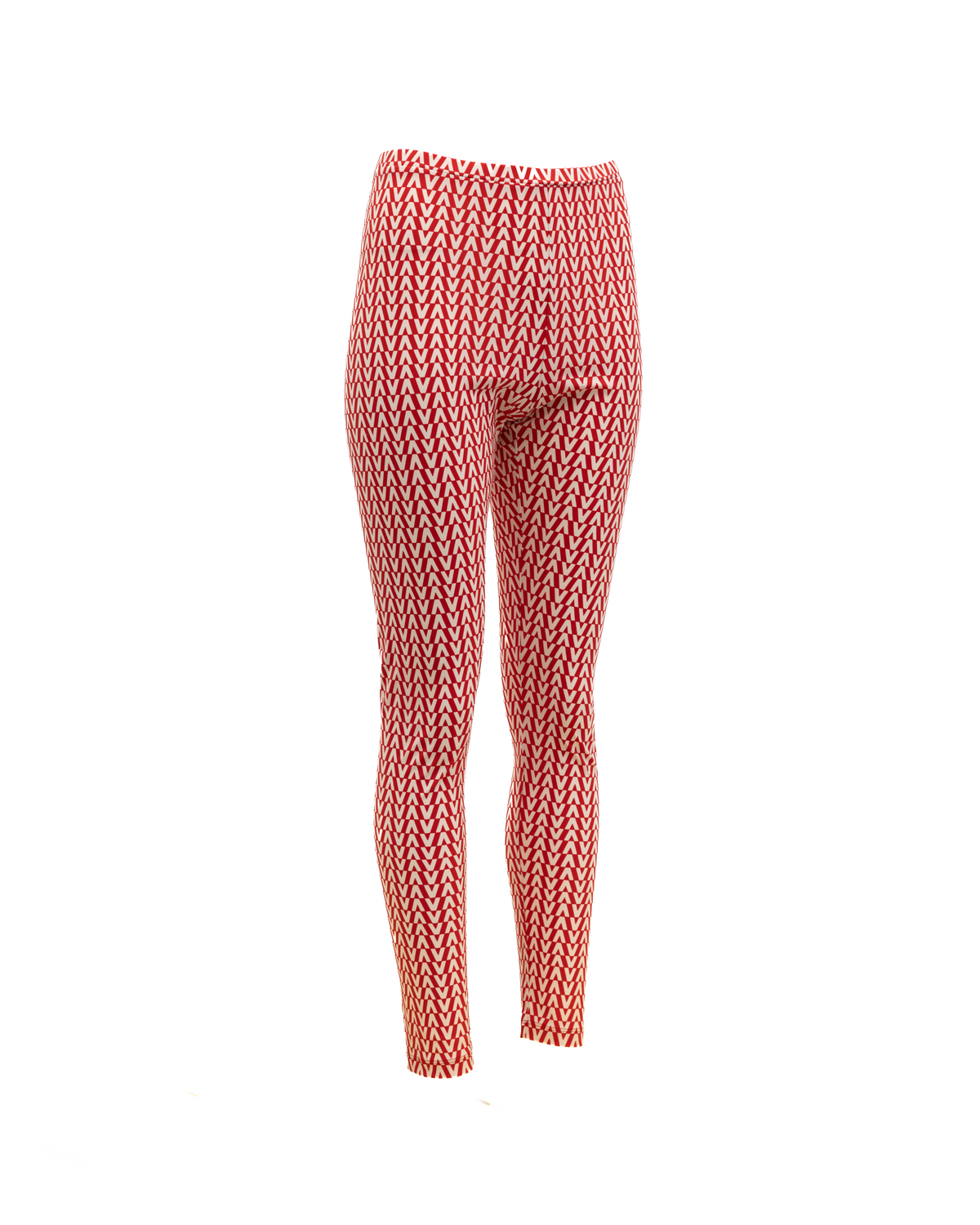 Valentino Garavani Women Silk Leggings - Red and White