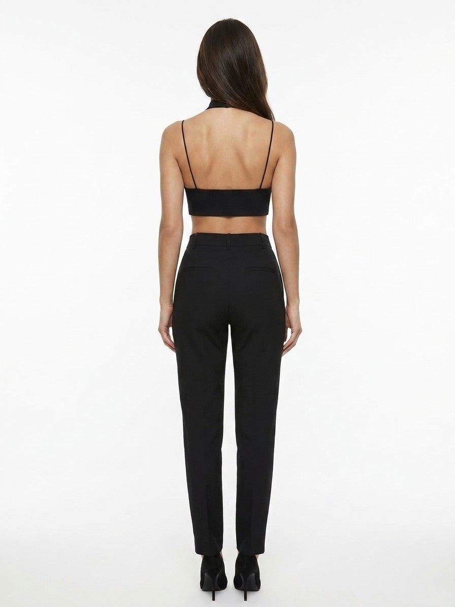 Dolce & Gabbana Black Elastane Sleeveless T-Shirt