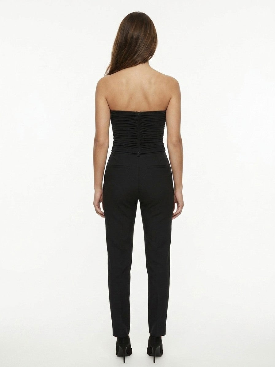 Dolce & Gabbana Black Elastane Sleeveless T-Shirt