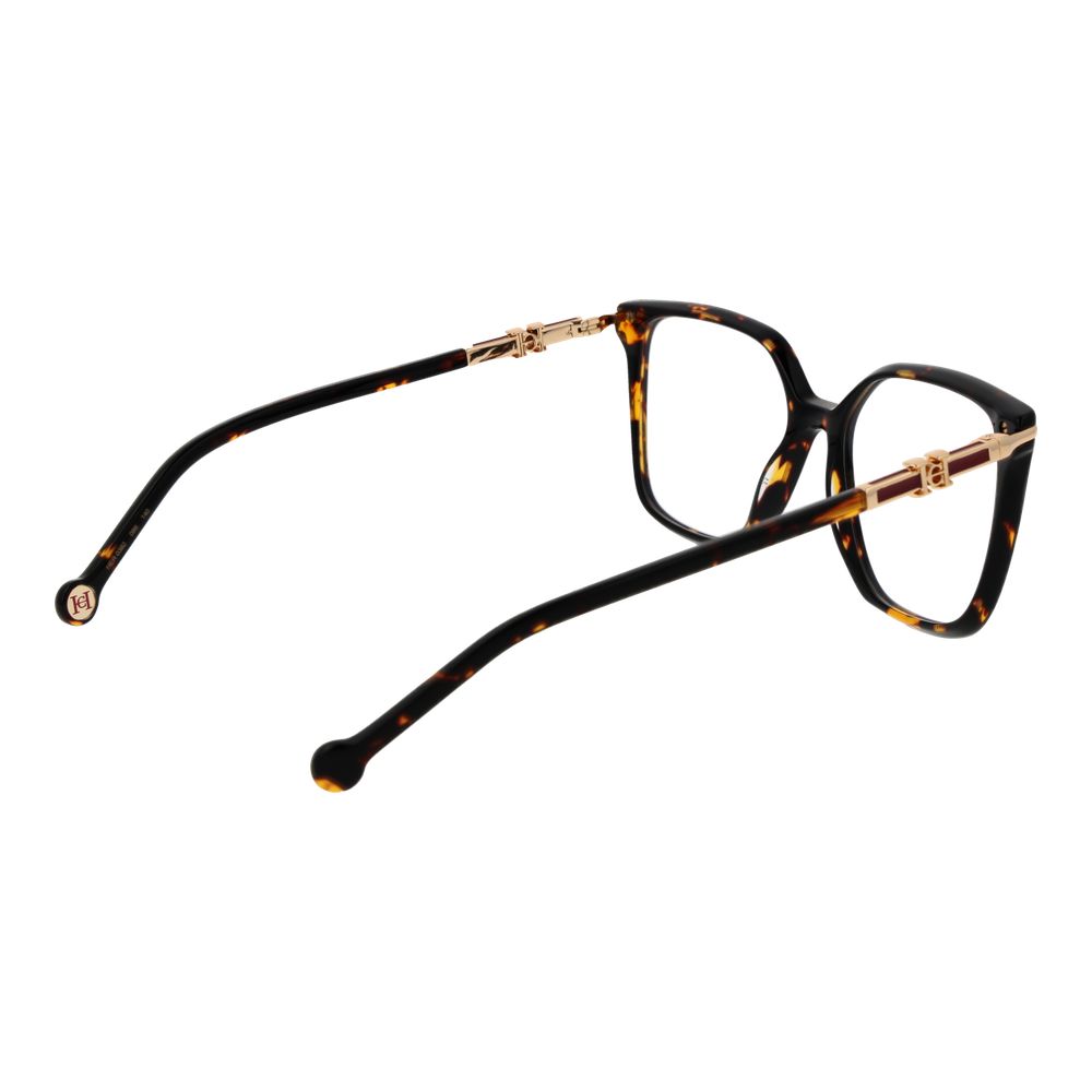 Carolina Herrera Brown Acetate Optical Glasses – Square Frames