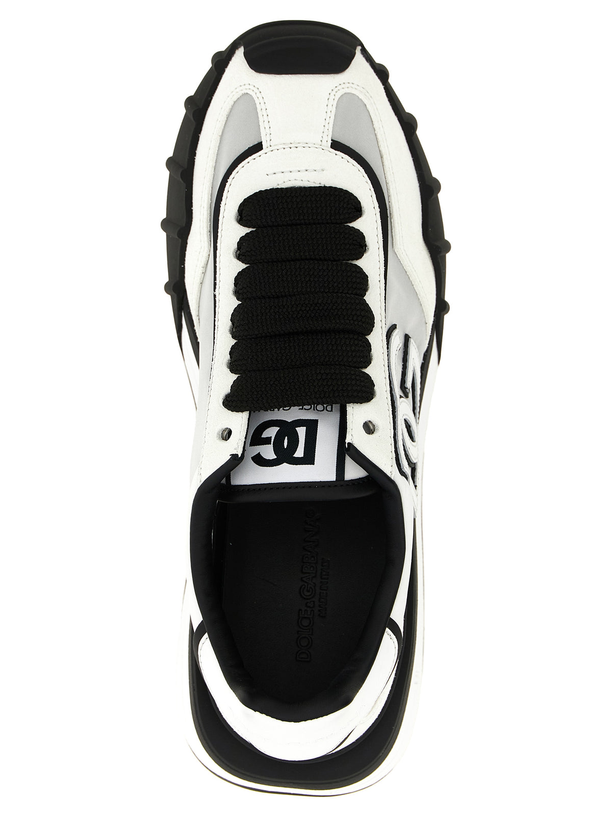 Dolce & Gabbana Bicolor Polyamide Athletic Sneakers