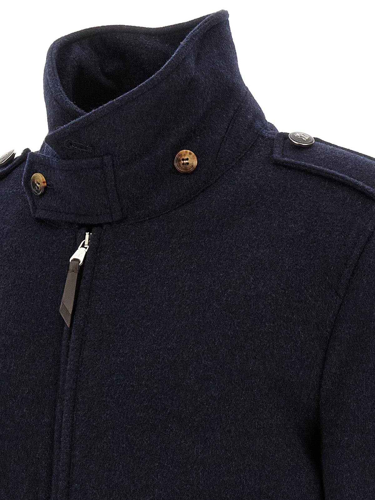 Brunello Cucinelli Blue Cashmere Bomber Jacket