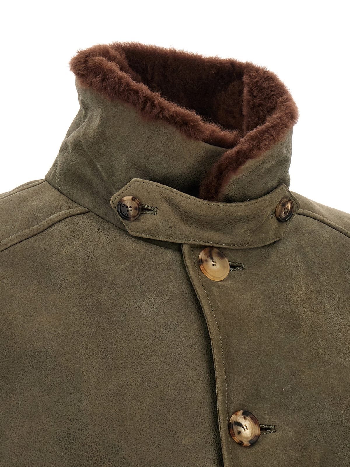 Brunello Cucinelli Bicolor Lamb Leather Jacket