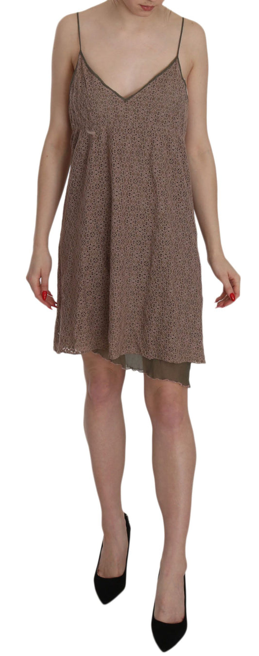 - Chic Green A-Line Spaghetti Strap Mini Dress