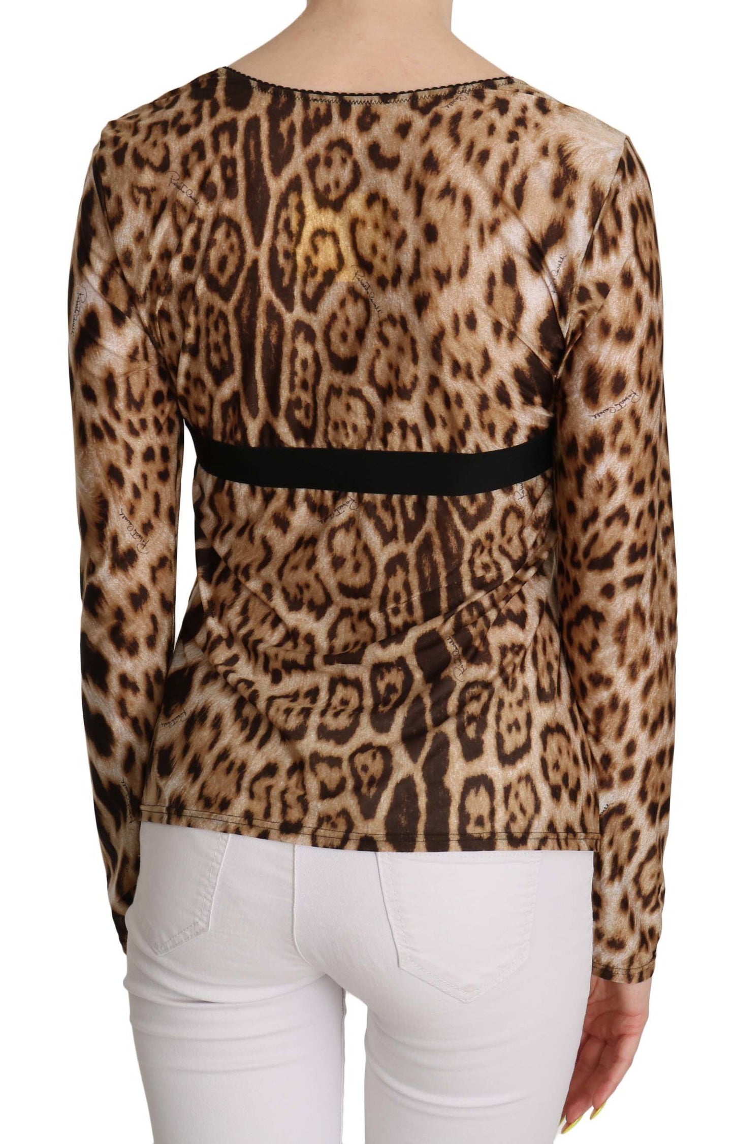 - Elegant Leopard Long Sleeve Top