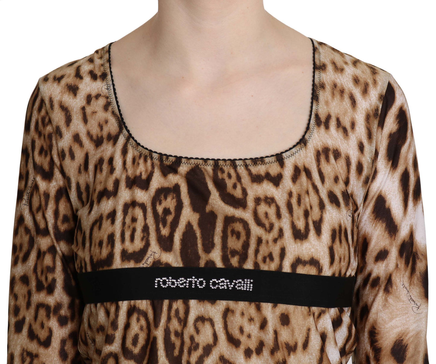 - Elegant Leopard Long Sleeve Top