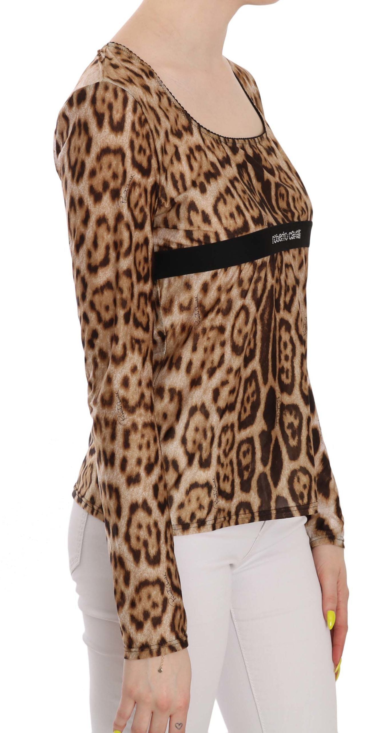 - Elegant Leopard Long Sleeve Top