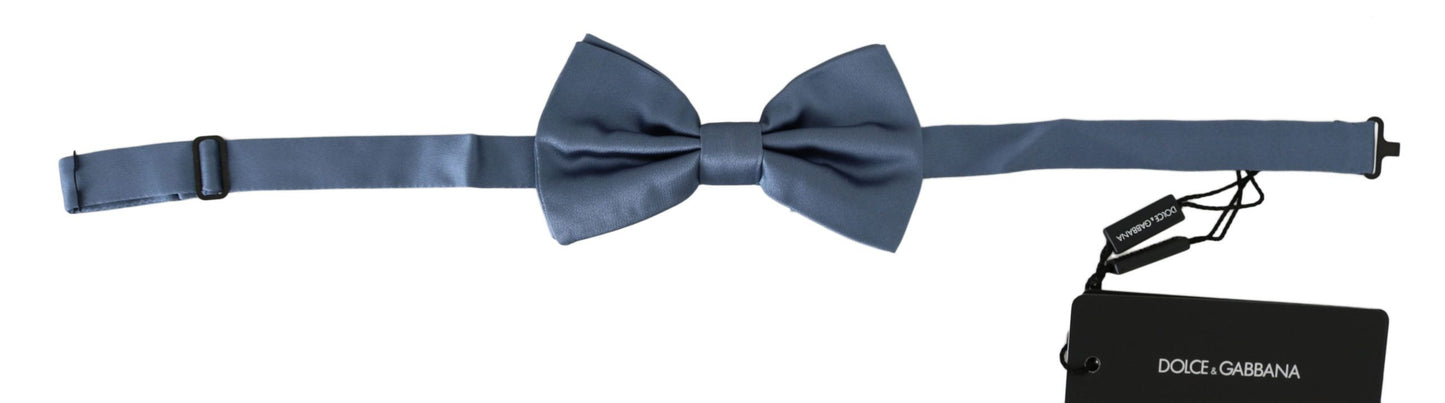 - Elegant Blue Silk Bow Tie