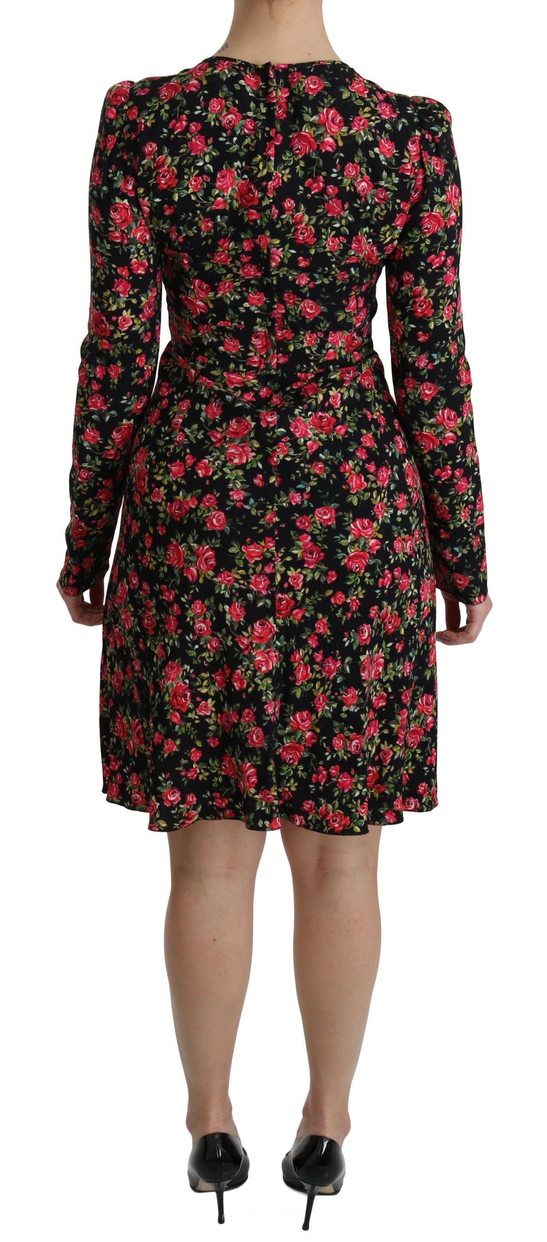 - Floral A-Line Viscose Knee Length Dress