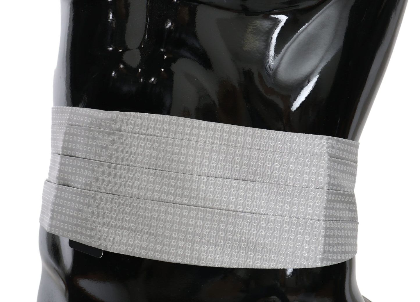 - Elegant Gray Silk Cummerbund