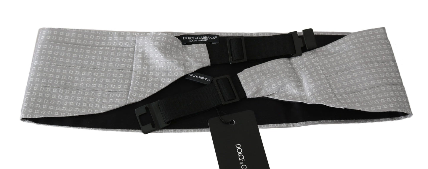 - Elegant Gray Silk Cummerbund
