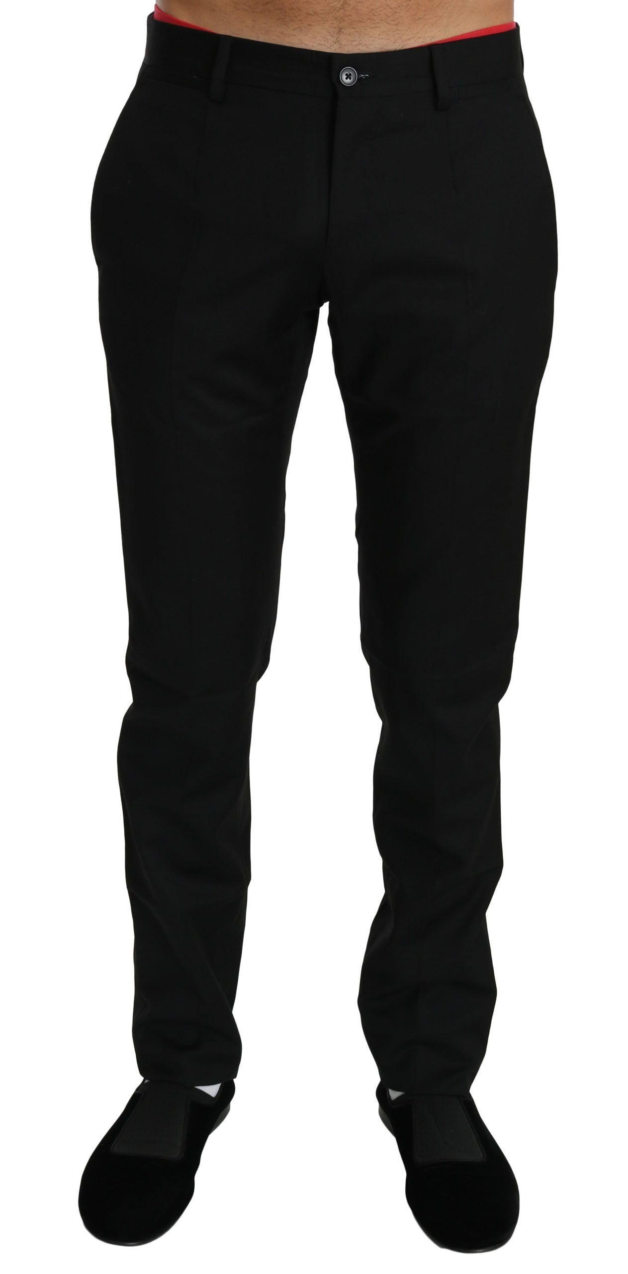 - Elegant Black Wool Dress Pants
