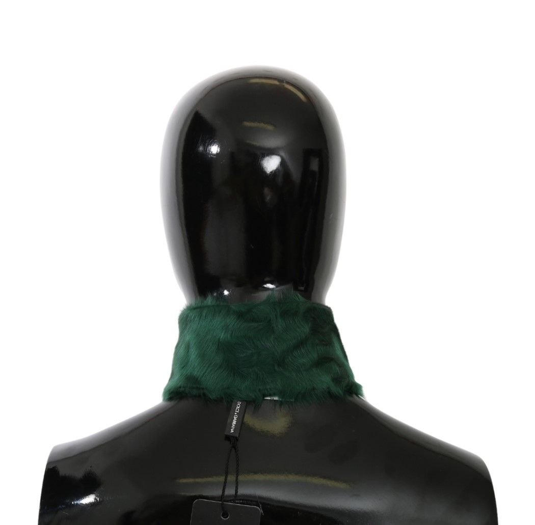 - Luxurious Green Lambskin Scarf for Women