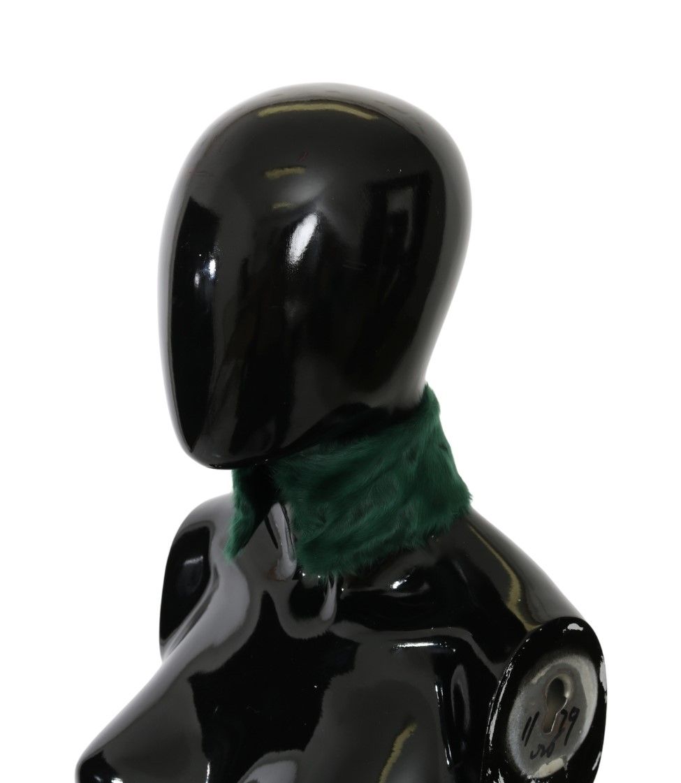 - Luxurious Green Lambskin Scarf for Women