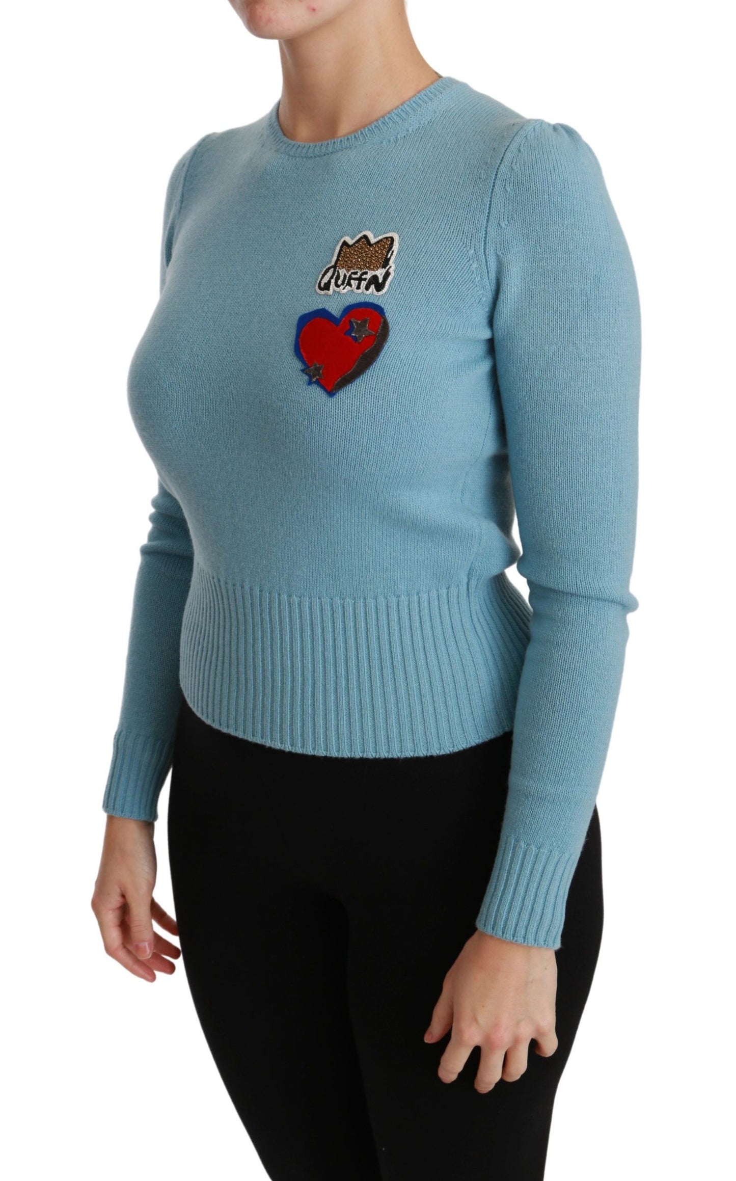 - Queen Heart Beaded Wool Sweater