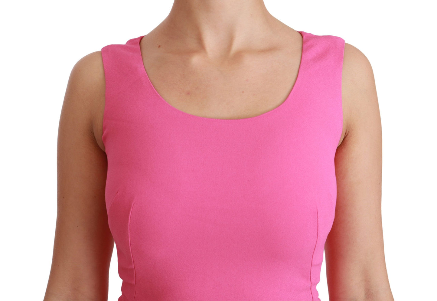 - Chic Pink Sheath Mini Bodycon Dress