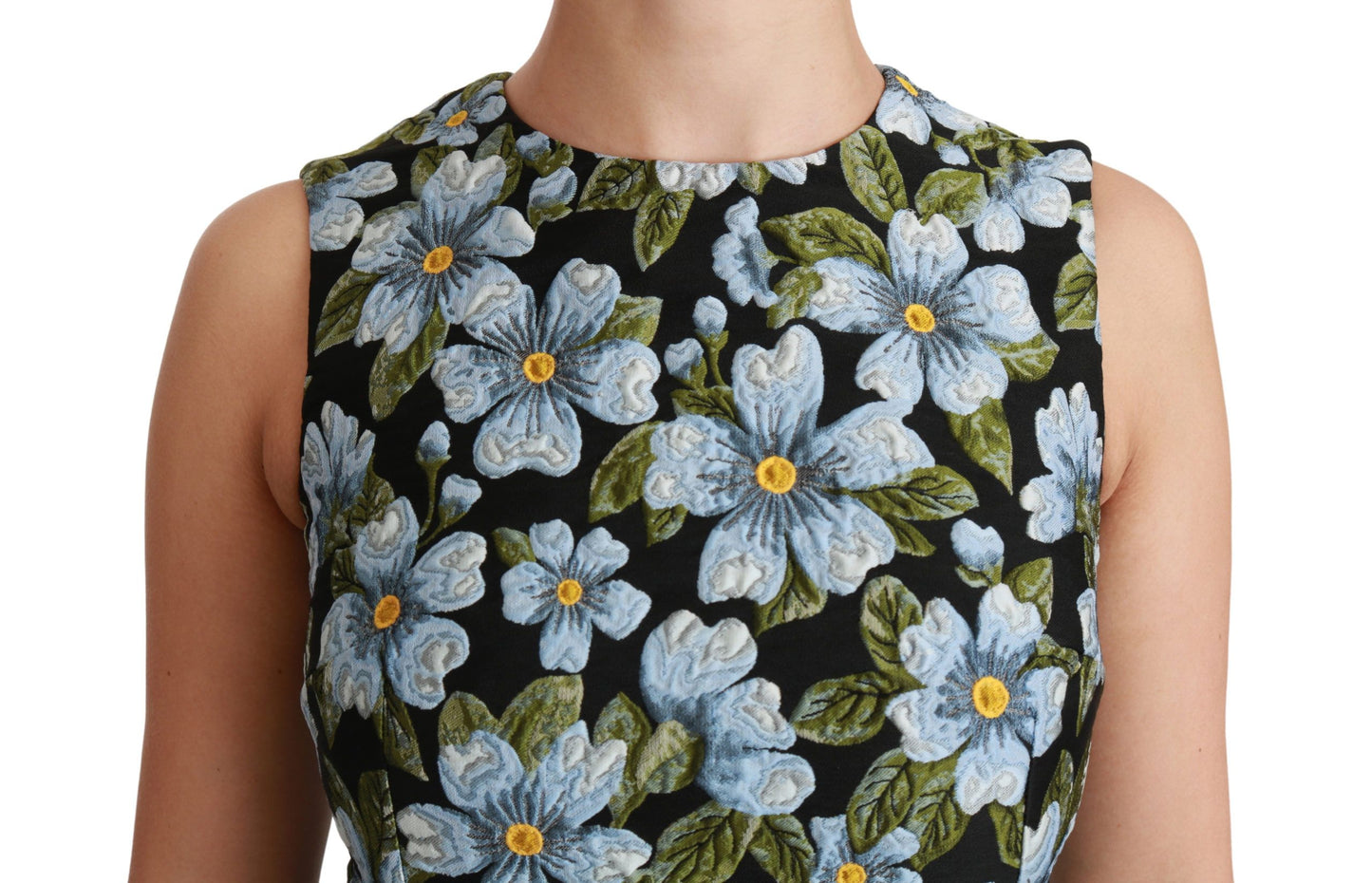 - Elegant Floral Mini Shift Dress