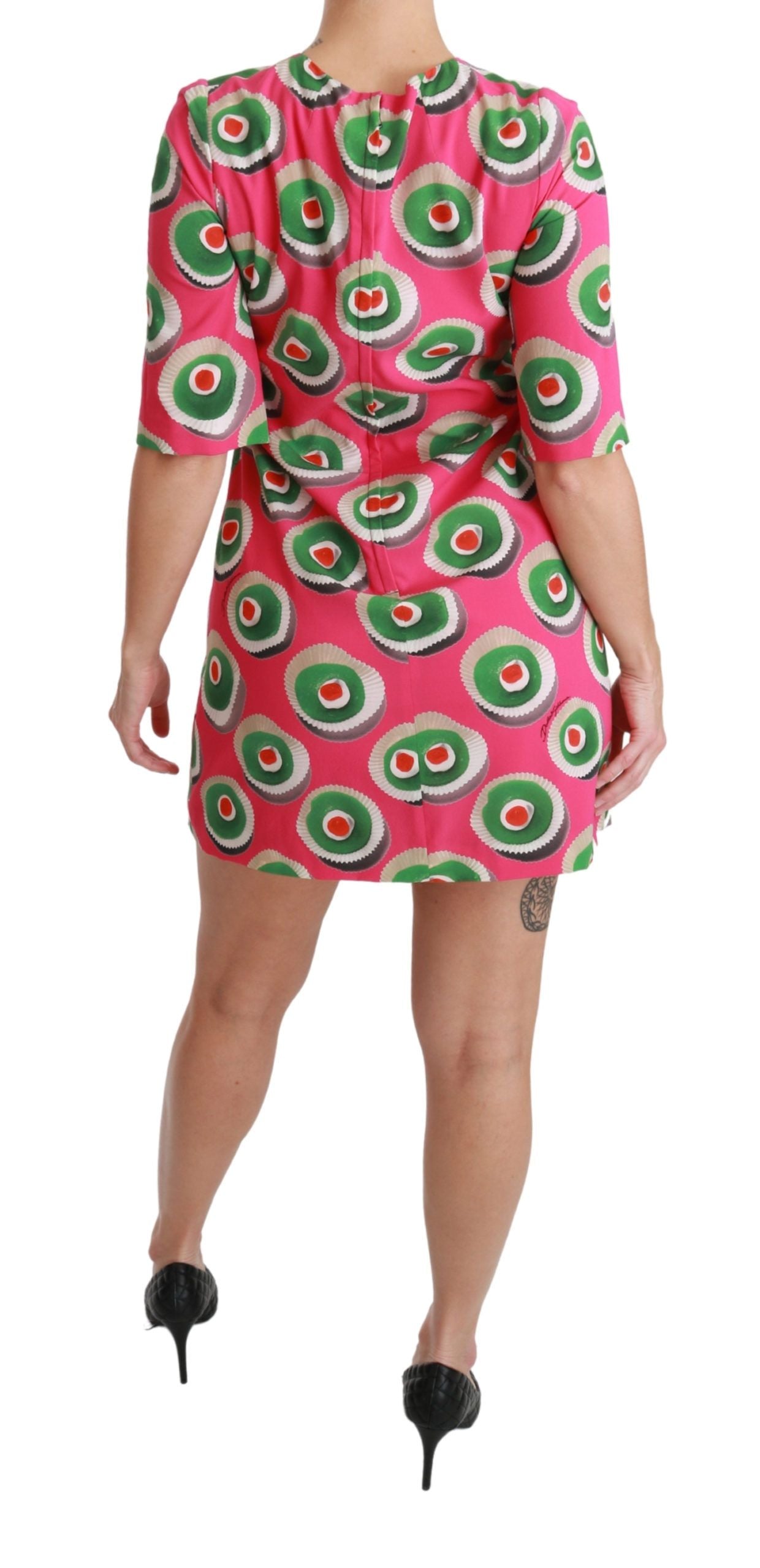 - Pink Sicily Cupcake Shift Mini Dress