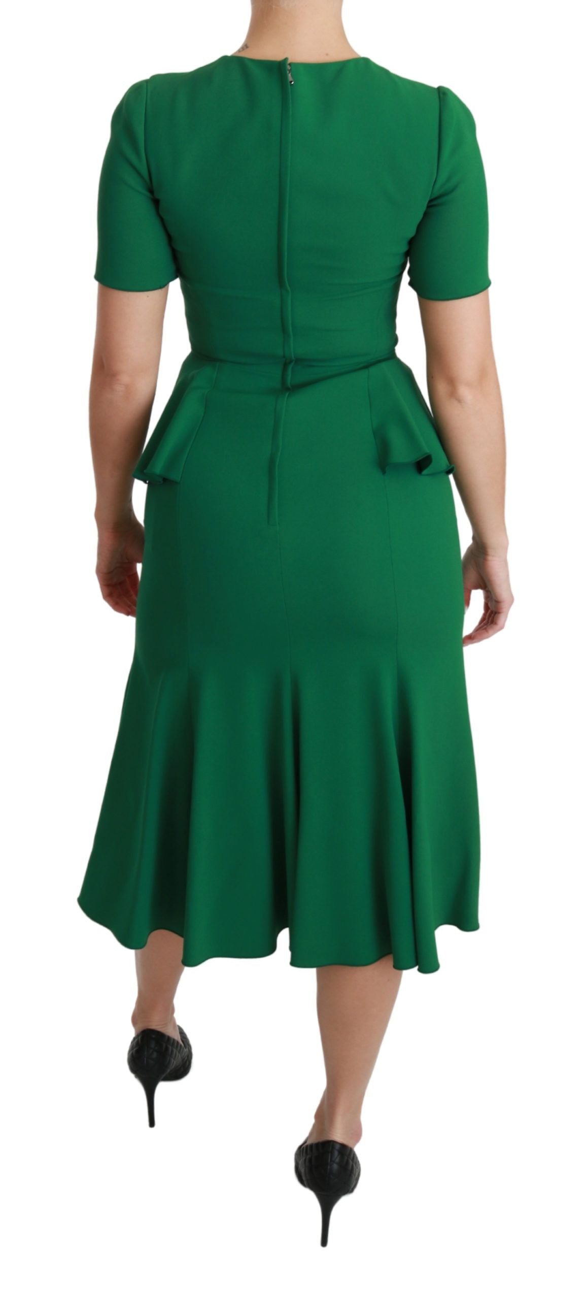- Enchanted Green Mermaid Midi Dress