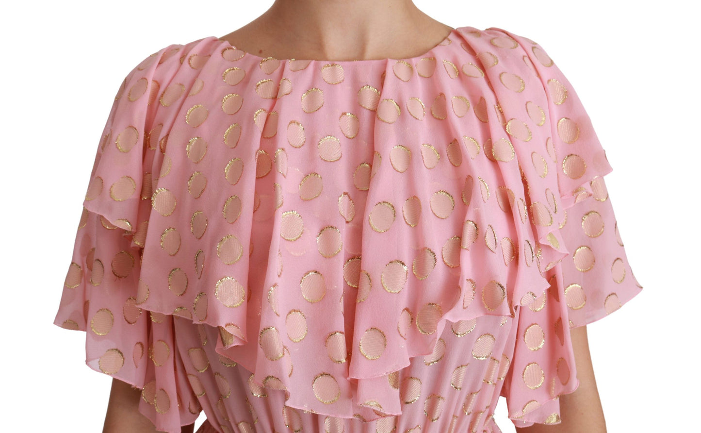 - Elegant Pleated Midi A-Line Dress