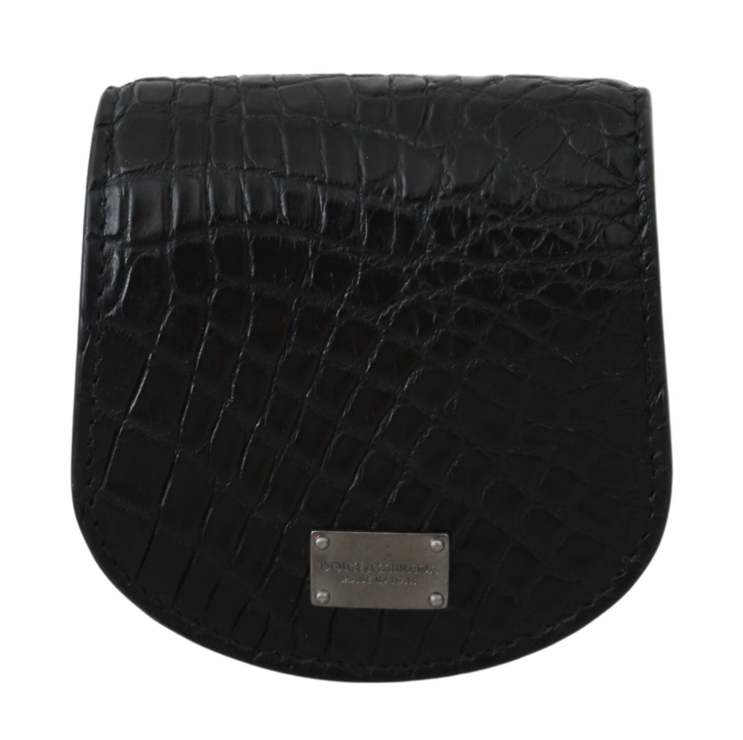 - Sleek Black Leather Coin Case Wallet