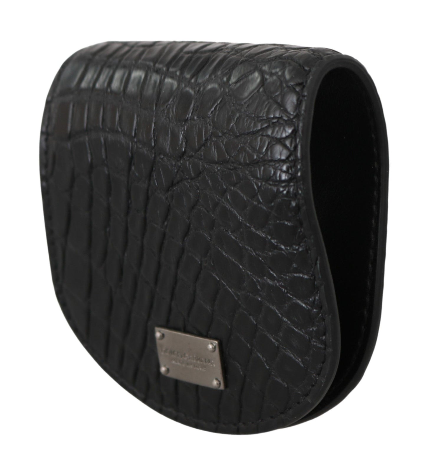 - Sleek Black Leather Coin Case Wallet