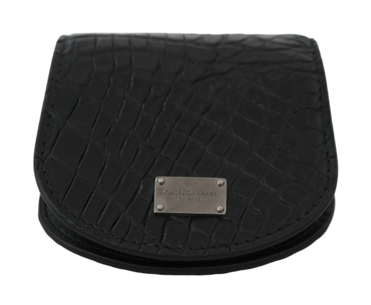 - Sleek Black Leather Coin Case Wallet